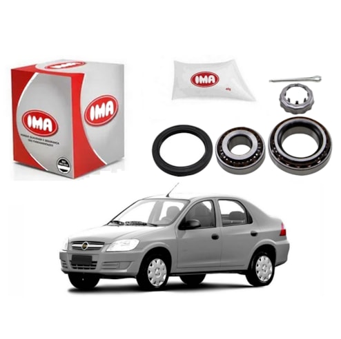 KIT ROLAMENTO RODA TRASEIRA IMA CHEVROLET PRISMA   2006 A 2012 - Go  Mec Auto Pecas